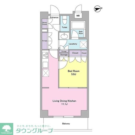 シティカレント代官山の物件間取画像